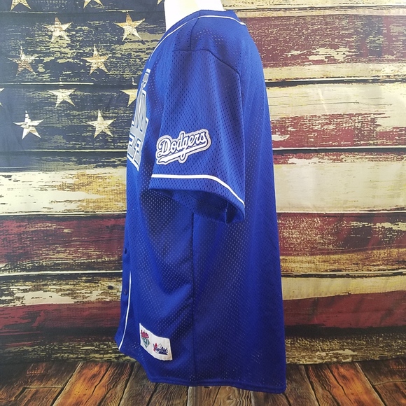 VINTAGE MAJESTIC LA DODGERS MESH JERSEY - Picture 3 of 7